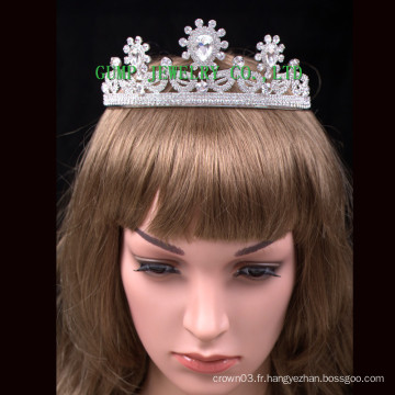 Cheap Roundant Crystal Hair Crown Tiara de mariage